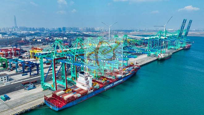 Imported sound insulation materials from China_ customs clearance at Shenzhen Yantian Port